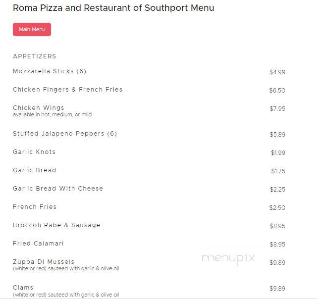 Roma Pizza and Restaurant of Southport - Port St Lucie, FL