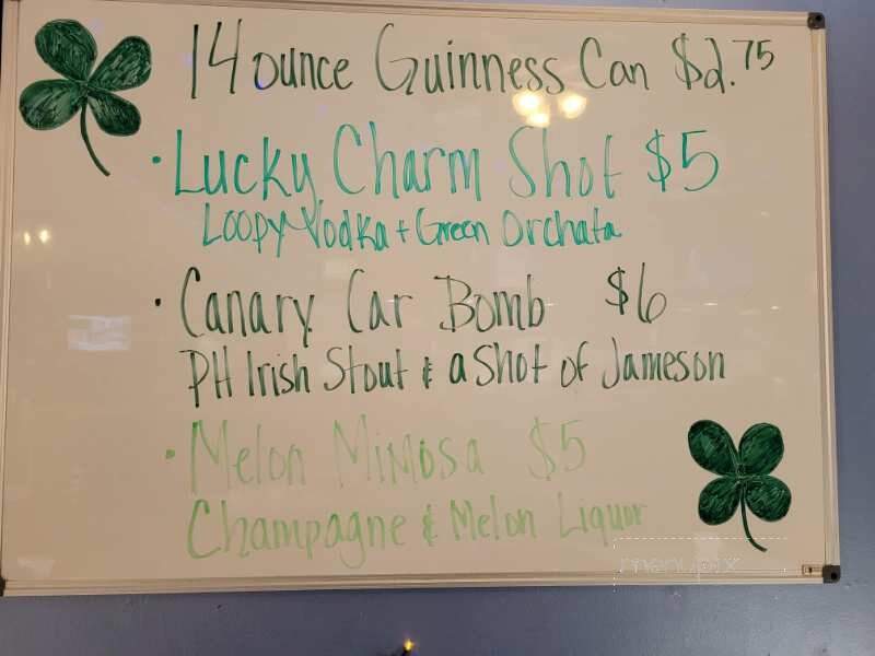Canary Inn - Muskegon, MI menu_pic