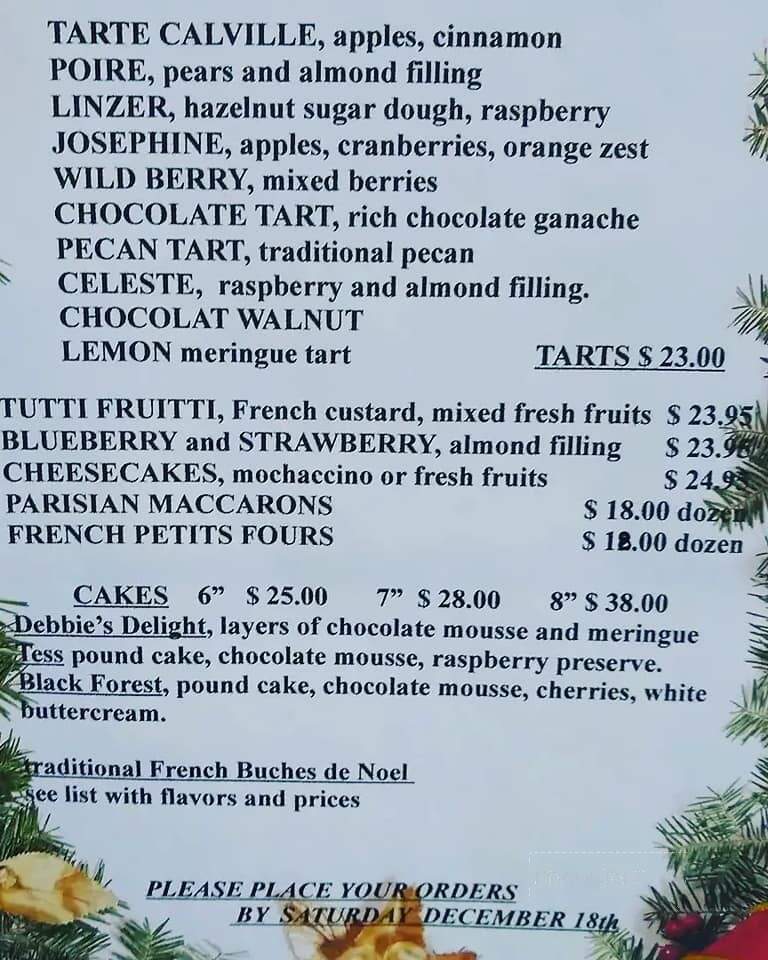 French Memories - Cohasset, MA menu_pic