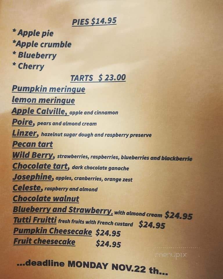 French Memories - Cohasset, MA menu_pic