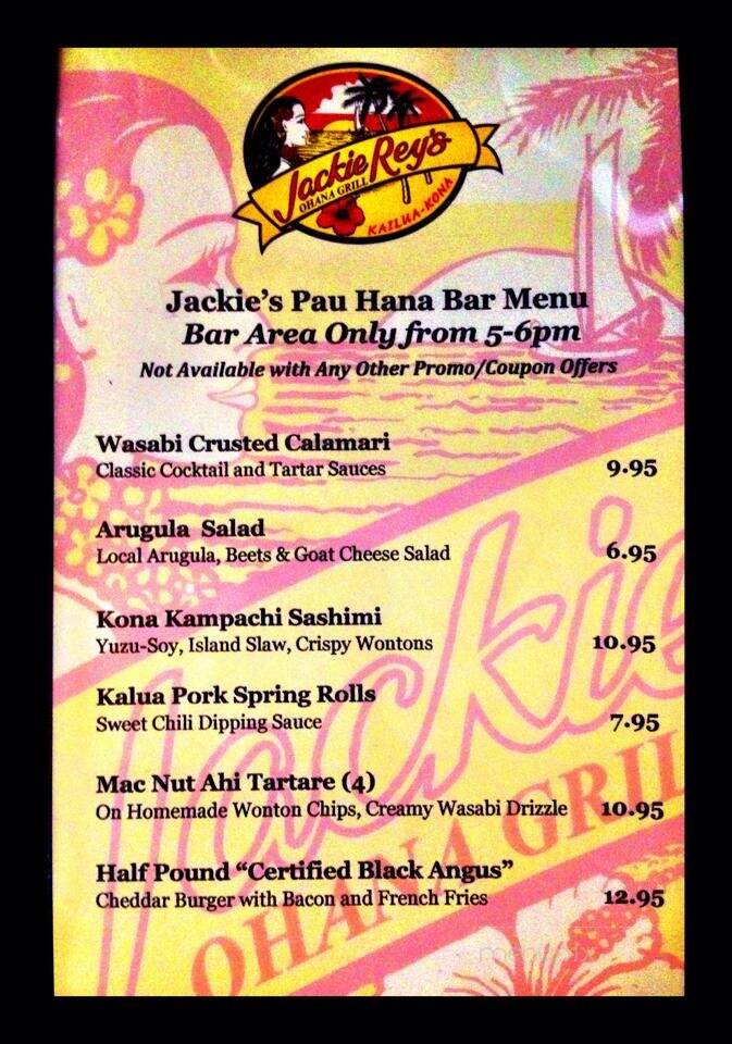 Jackie Rey's Ohana Grill - Kailua Kona, HI