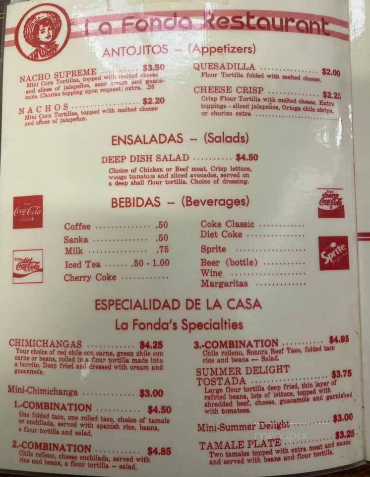 La Fonda Tortilla Factory - Yuma, AZ menu_pic