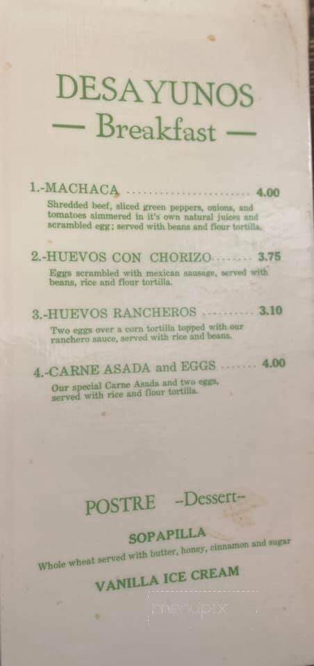 La Fonda Tortilla Factory - Yuma, AZ menu_pic