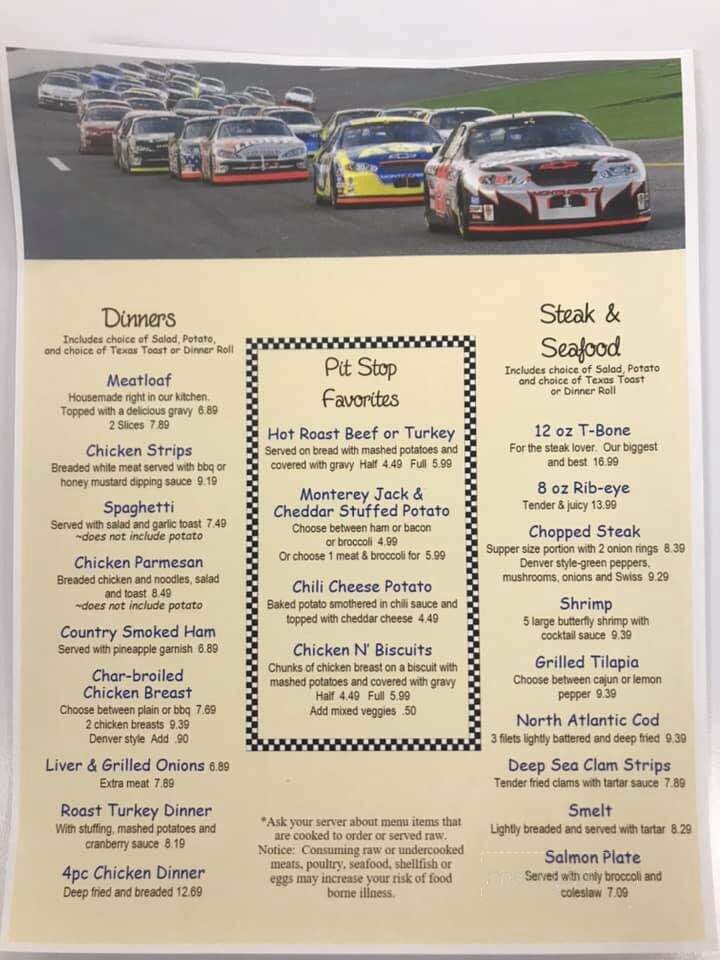 Finish Line Family Restaurant - Hillsdale, MI menu_pic