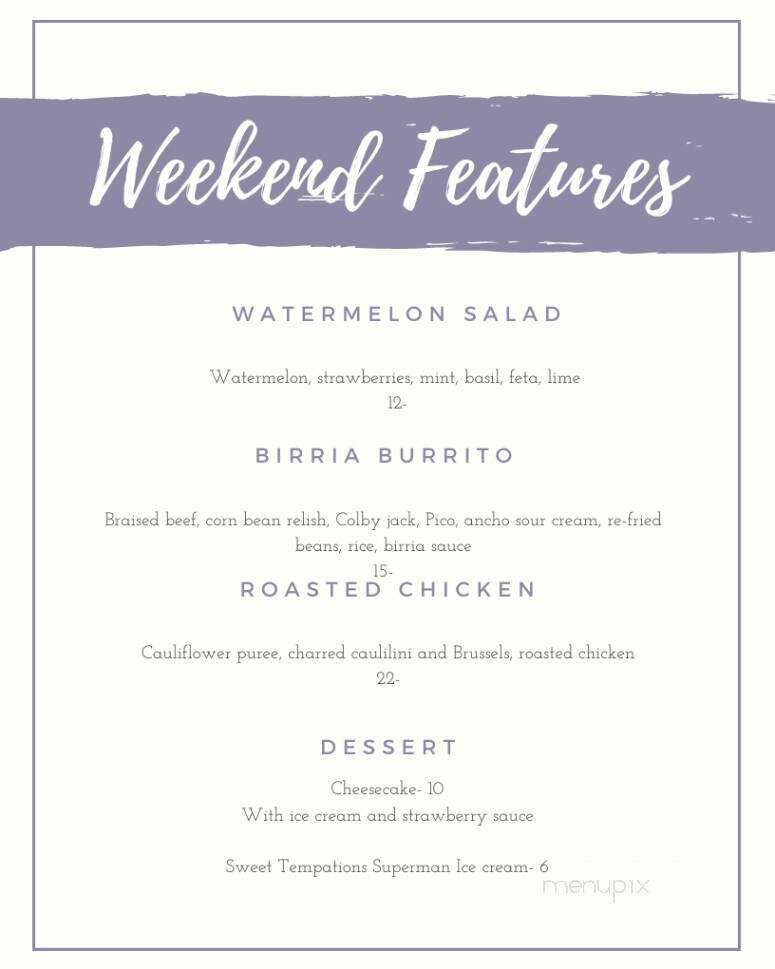 Snug Harbor - Grand Haven, MI menu_pic