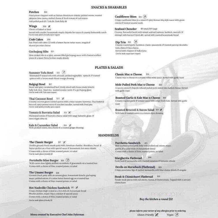 The Foggy Goggle - Halifax, NS menu_pic