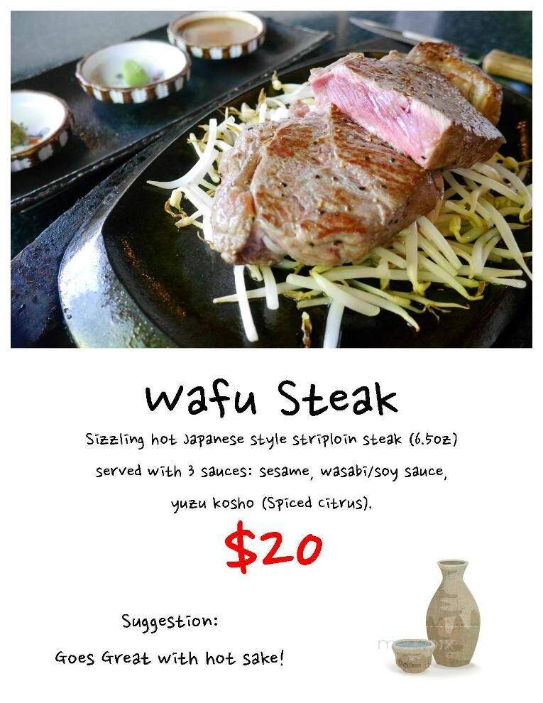 Suisha Gardens Japanese Restaurant - Niagara Falls, ON menu_pic