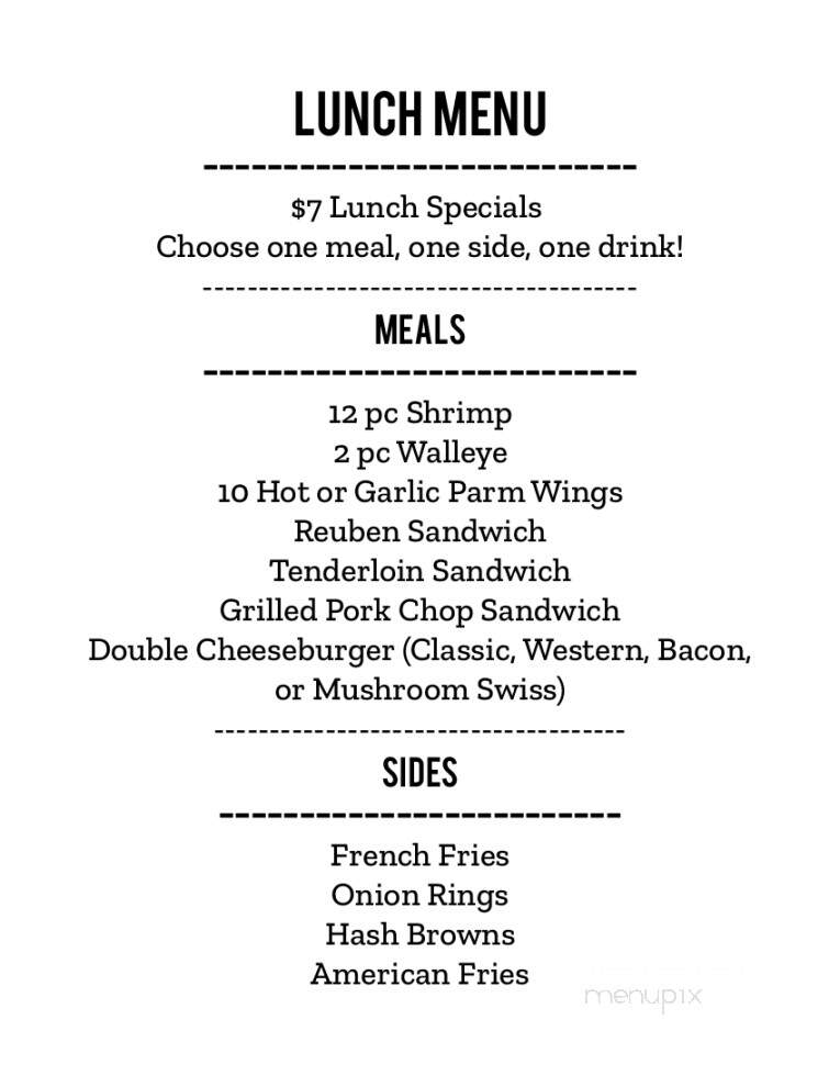 Keller's Iron Skillet - Bloomington, IL menu_pic