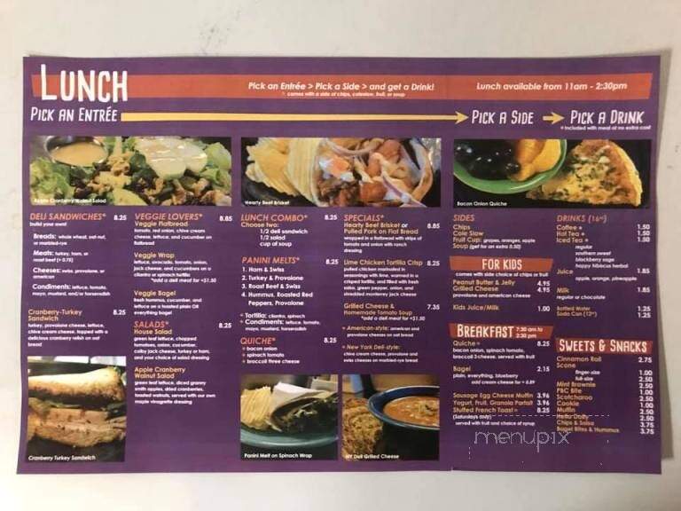 Linden St Coffee House - Lamoni, IA menu_pic