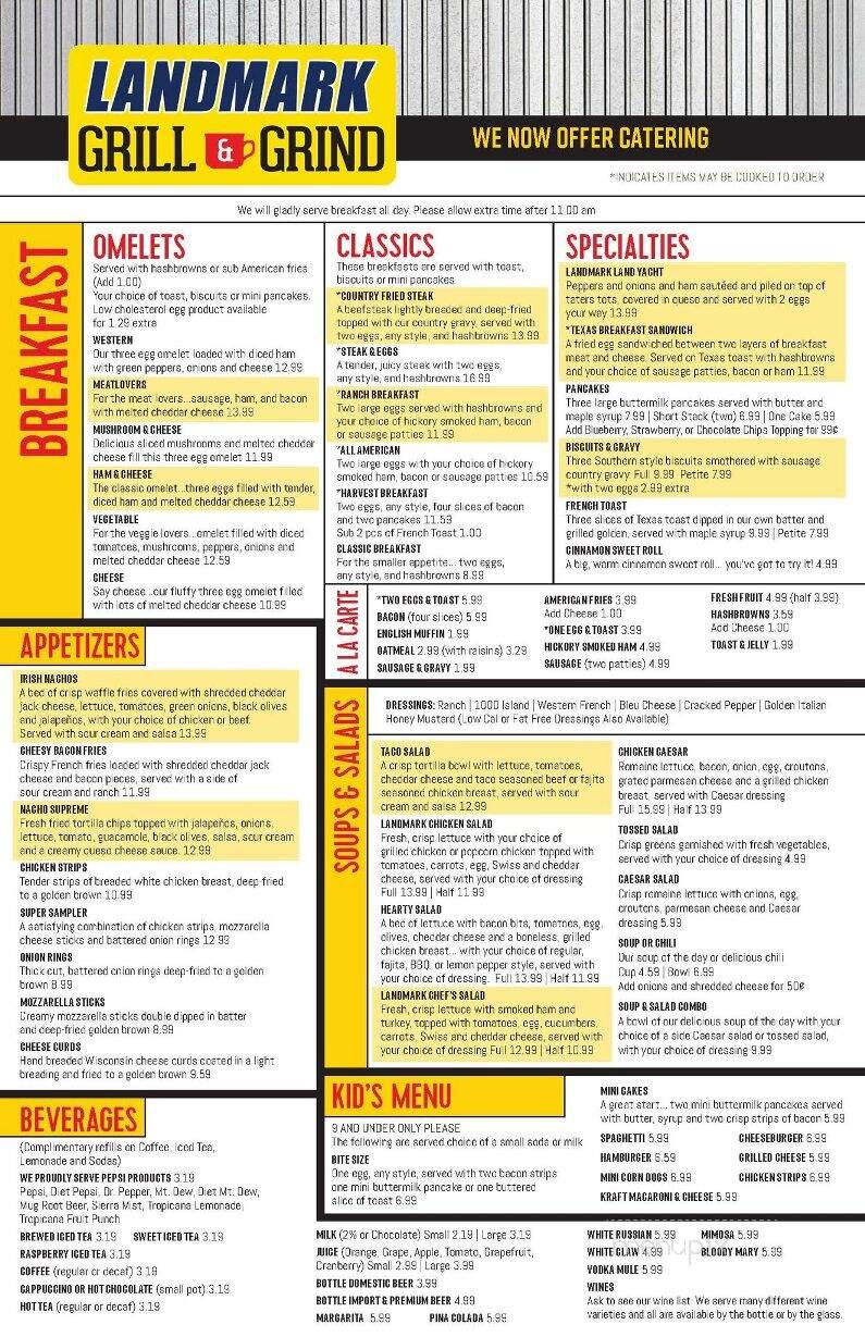 Landmark Restaurant - Williamsburg, IA menu_pic
