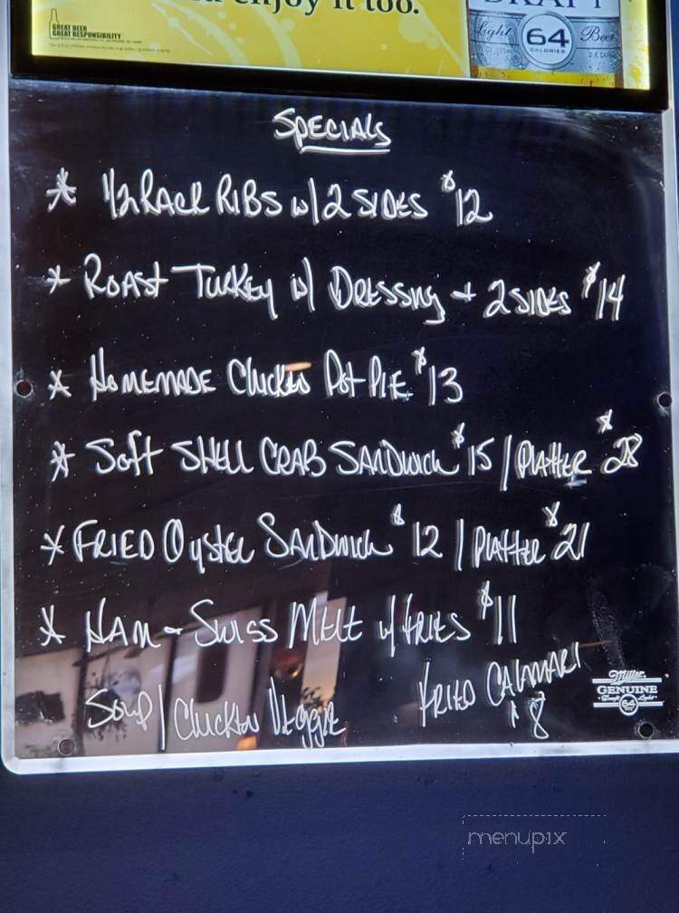 Grumpy's Bar & Grill - Aberdeen, MD menu_pic
