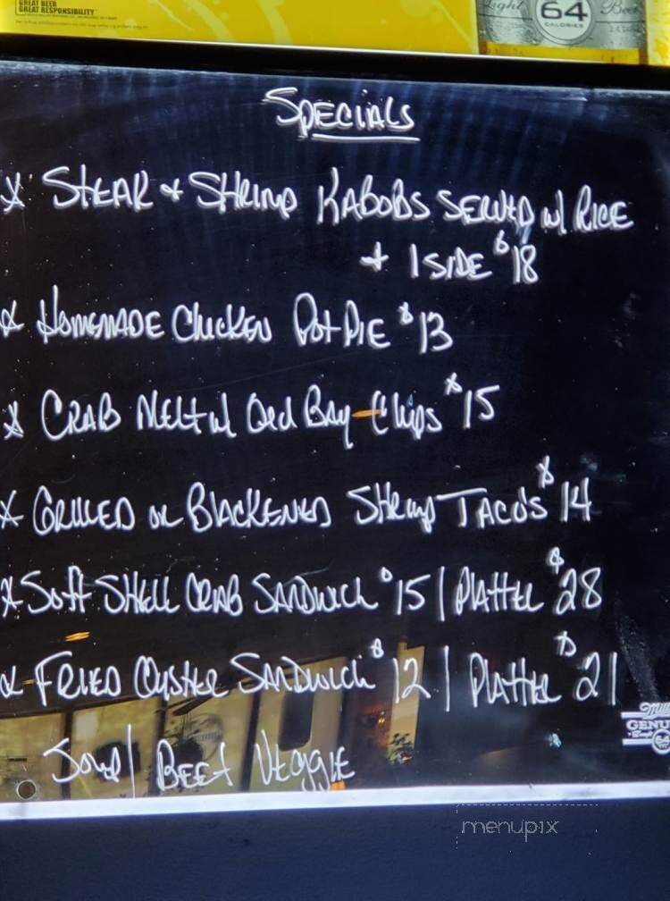 Grumpy's Bar & Grill - Aberdeen, MD menu_pic