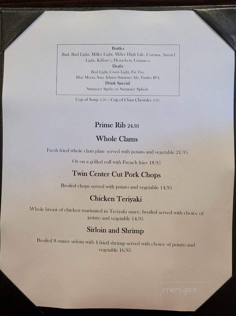 Ye Olde Standish Grille - East Bridgewater, MA menu_pic