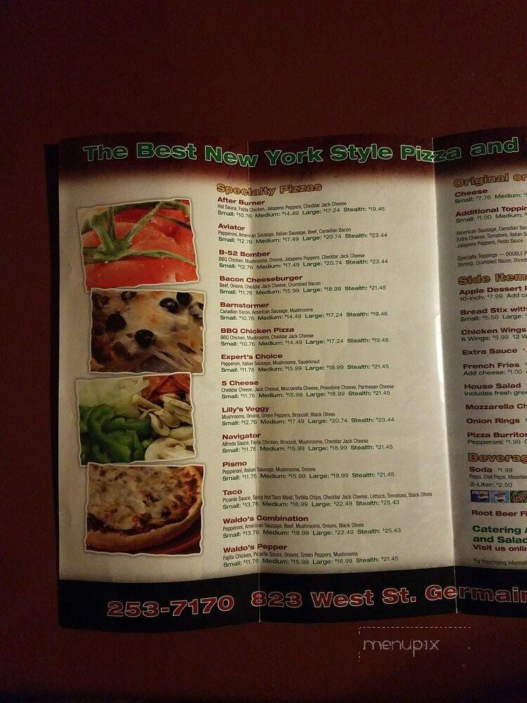 Waldo's Pizza & Hot Subs - Saint Cloud, MN menu_pic