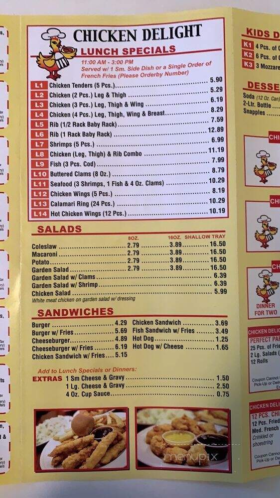 Chicken Delight - Dumont, NJ menu_pic