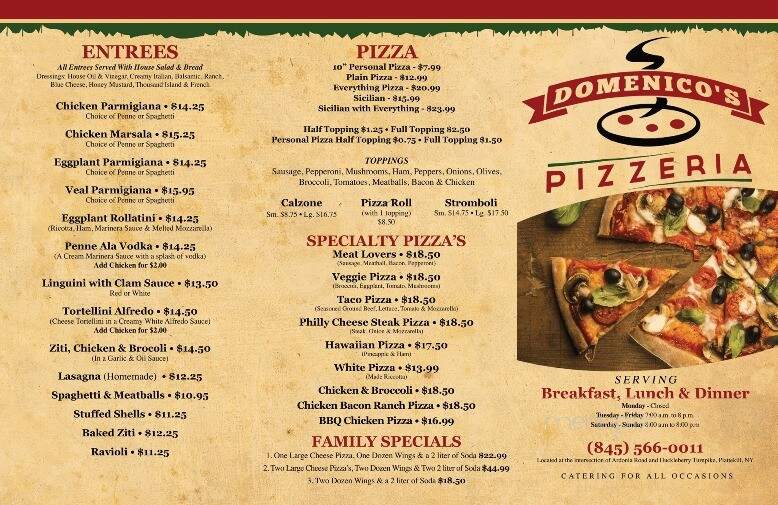 Domenico's Pizzeria - Plattekill, NY