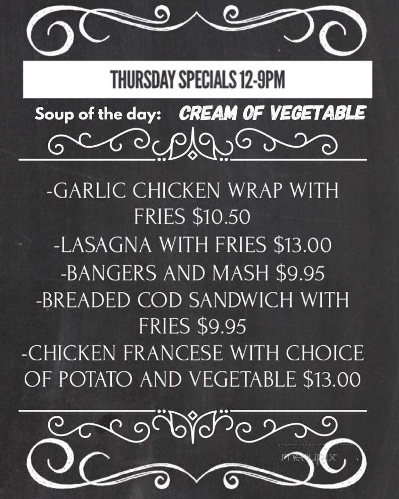 Irish Coffee Shop - Yonkers, NY menu_pic
