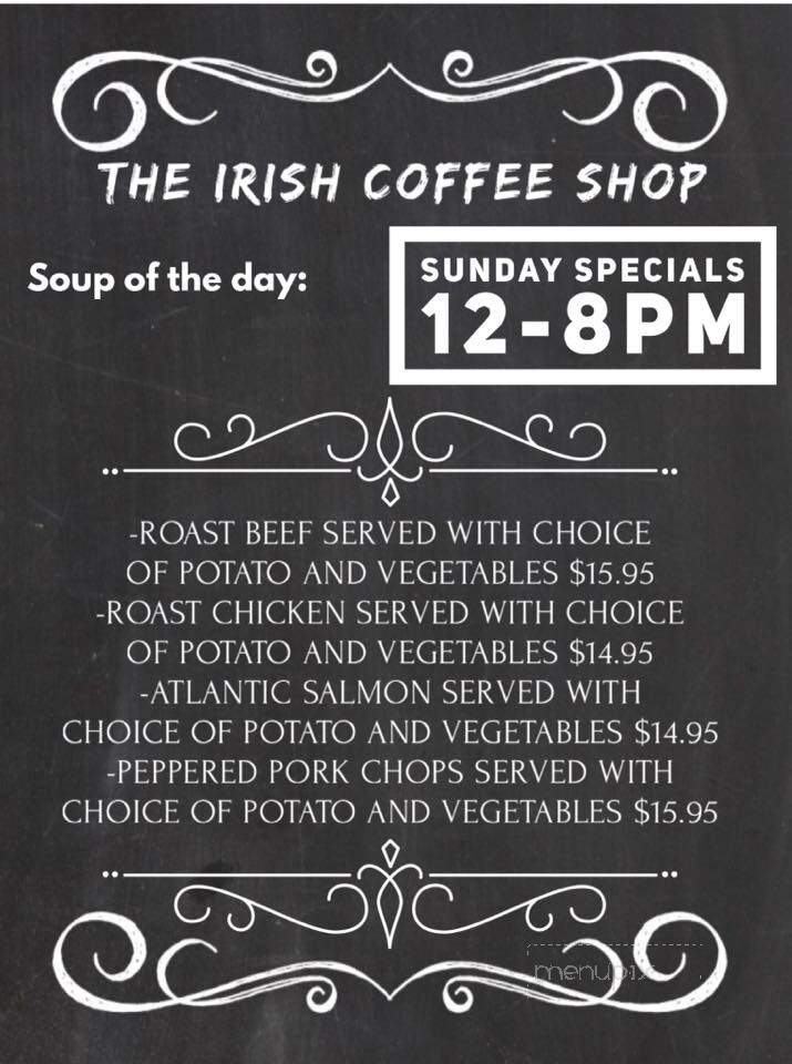 Irish Coffee Shop - Yonkers, NY menu_pic