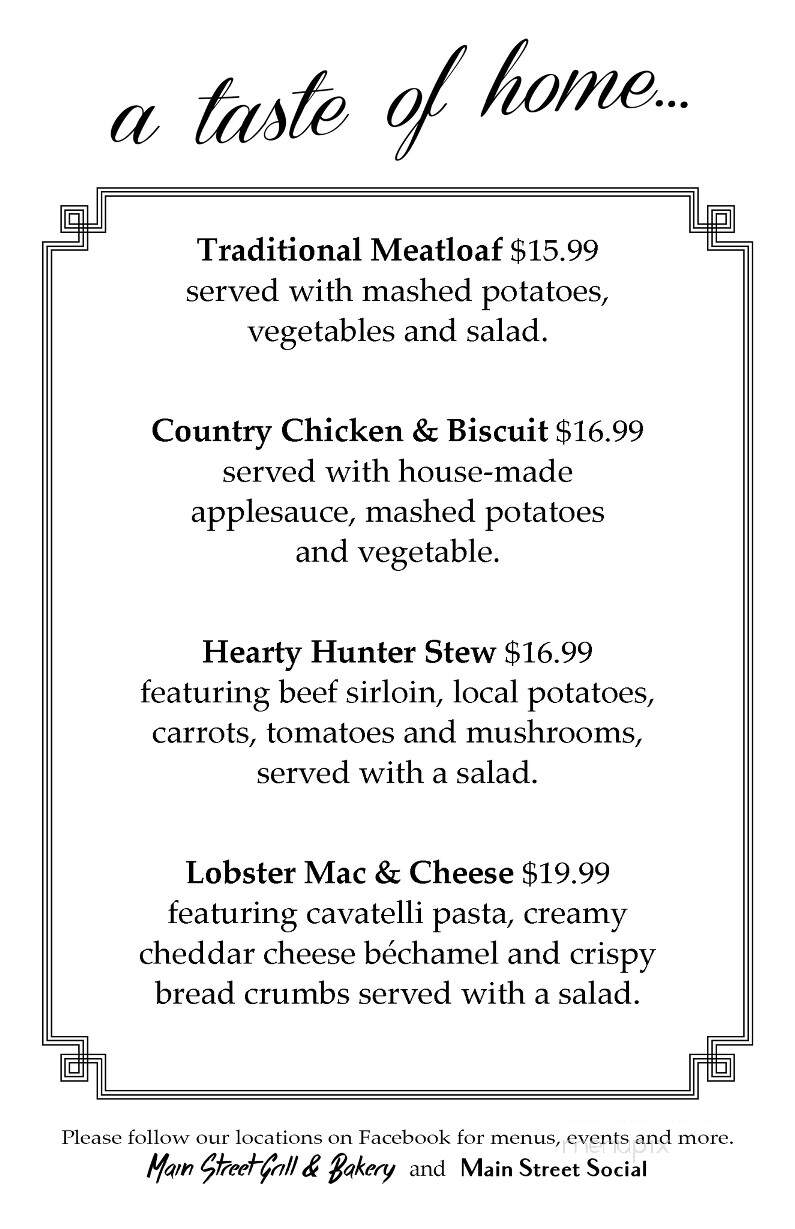 Main Street Grill & Bakery - Afton, NY menu_pic