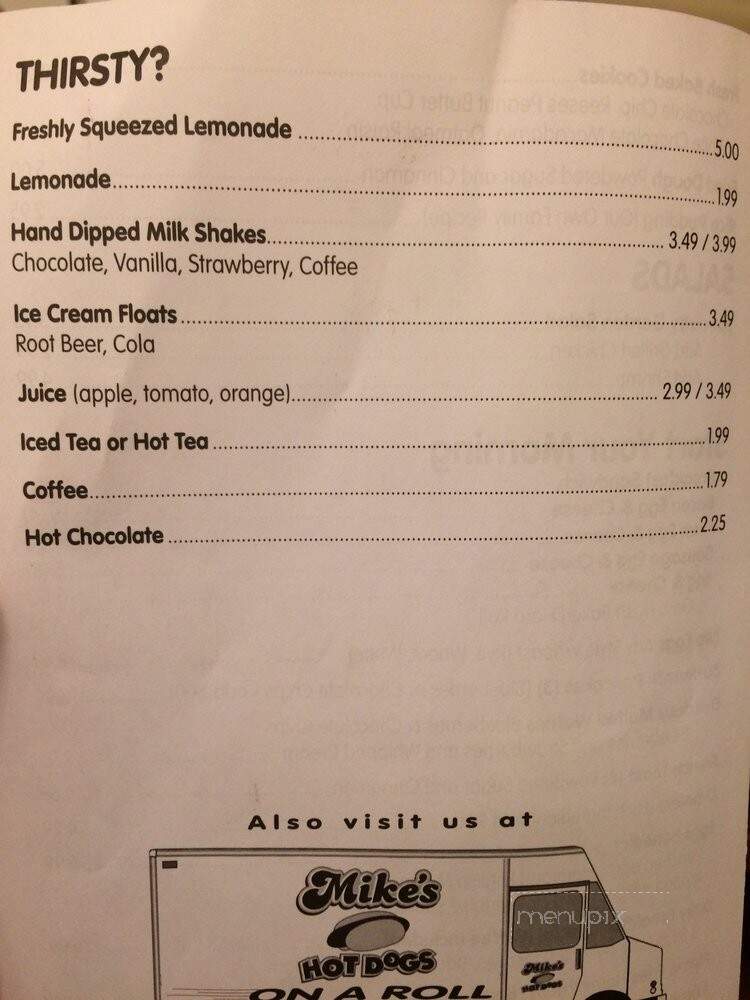 Mike's Restaurant - Schenectady, NY menu_pic