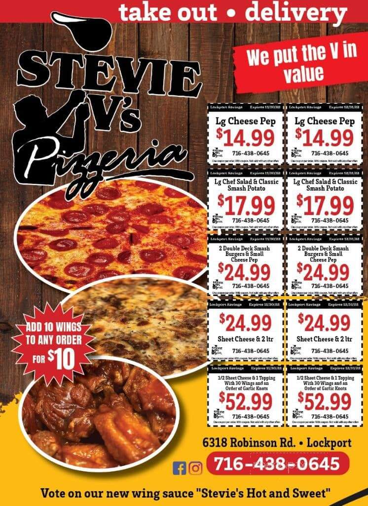 Stevie V's Pizzeria - Lockport, NY