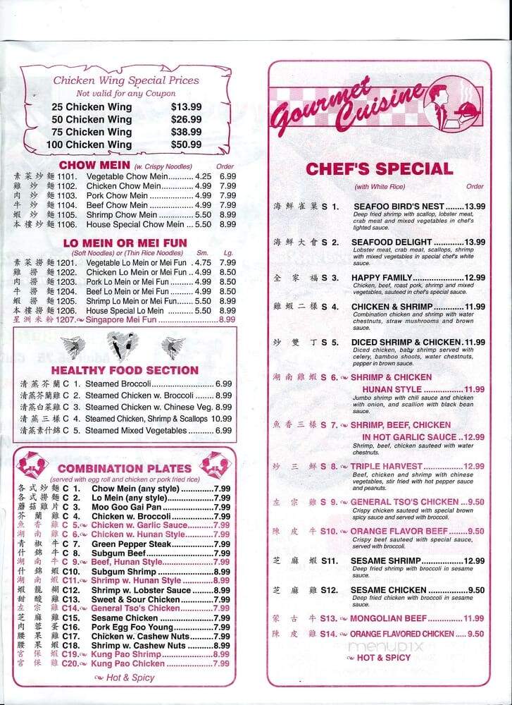 China Inn Buffet - Burlington, NC menu_pic