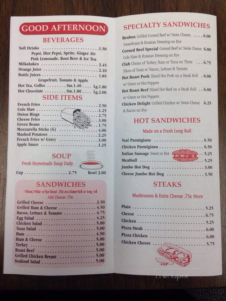 Jimmy's - Sharon Hill, PA menu_pic
