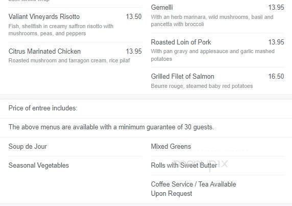 Valiant Vineyards Winery - Vermillion, SD menu_pic
