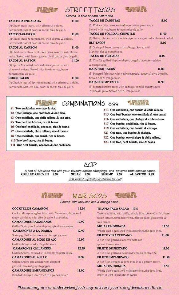La Hacienda Mexican Restaurant - Columbia, TN menu_pic