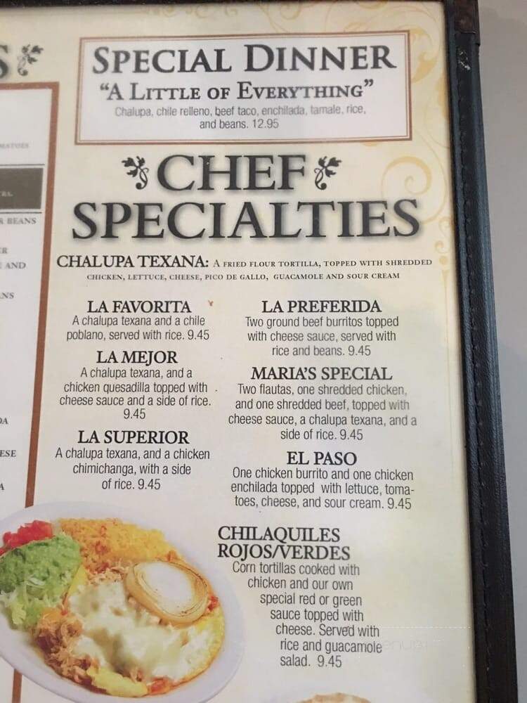 El Porton Mexican Restaurant - Germantown, TN menu_pic