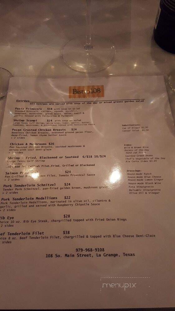 Bistro 108 - La Grange, TX