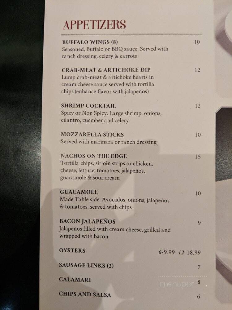 Edge Of Texas Steakhouse - El Paso, TX menu_pic