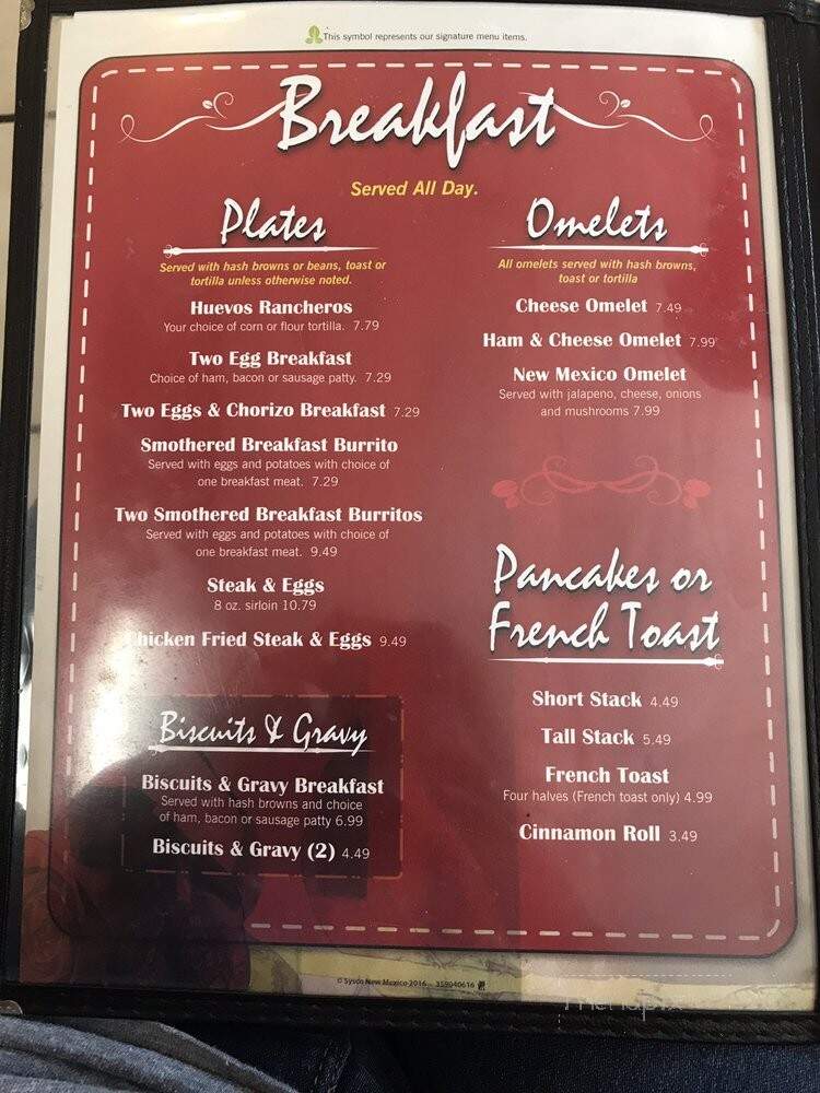 Sofia's Restaurant - Socorro, TX menu_pic