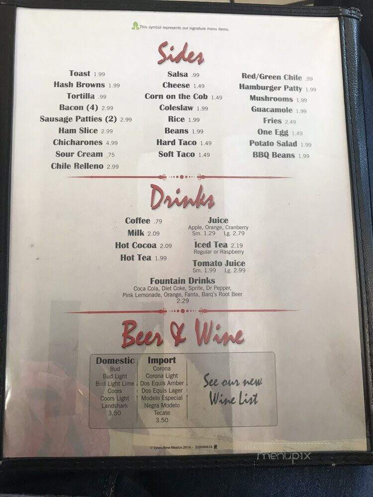 Sofia's Restaurant - Socorro, TX menu_pic
