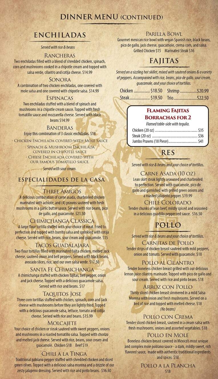 El Sarape Mexican Restaurant - Shelton, WA menu_pic