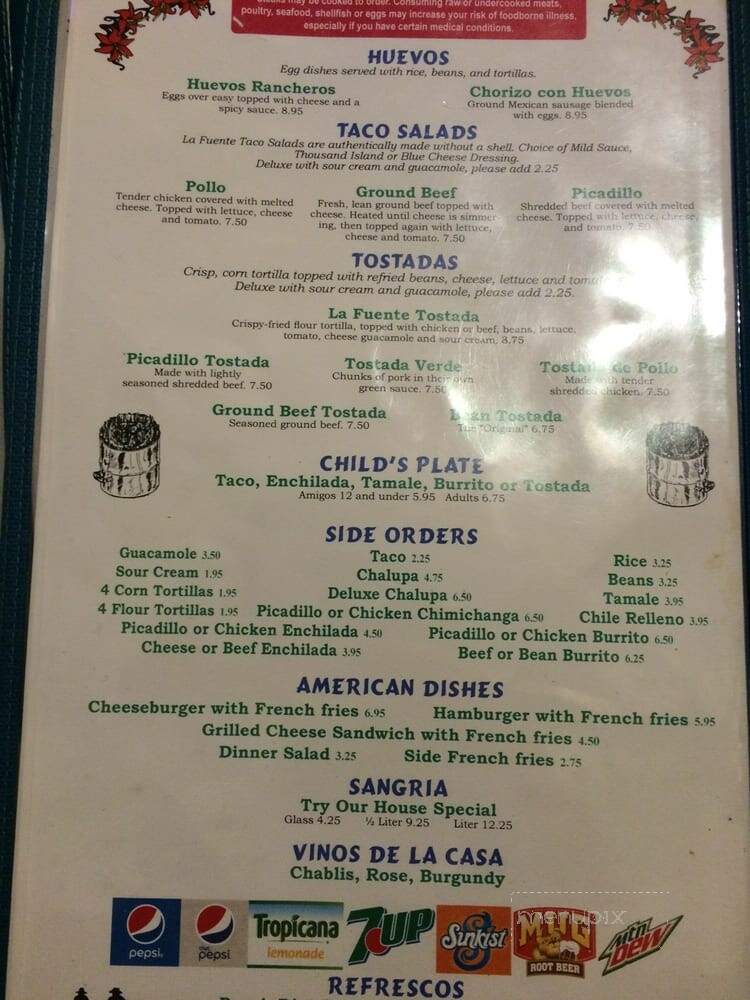 La Fuente - Wenatchee, WA menu_pic