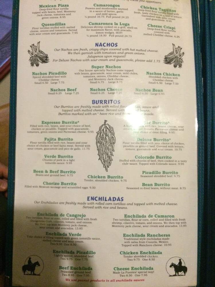 La Fuente - Wenatchee, WA menu_pic