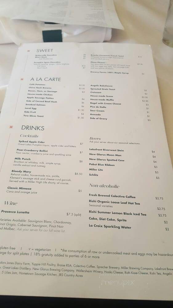 Cafe At The Plaza - Milwaukee, WI menu_pic