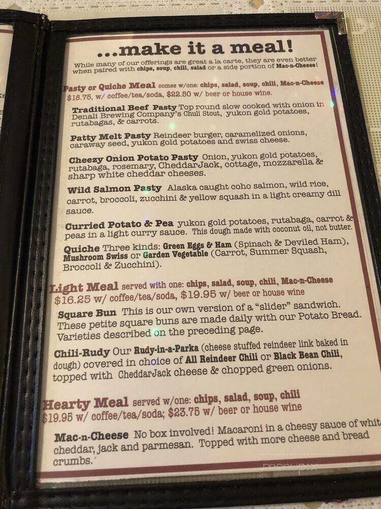 Talkeetna Roadhouse - Talkeetna, AK menu_pic