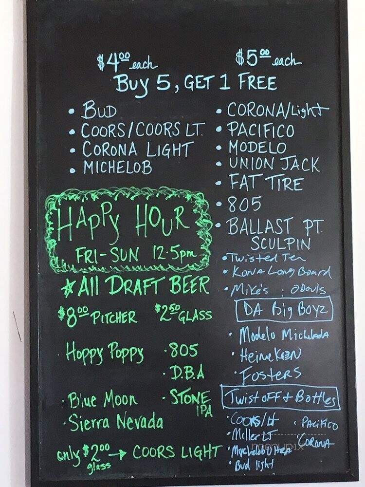 La Purisima Golf Course - Lompoc, CA menu_pic