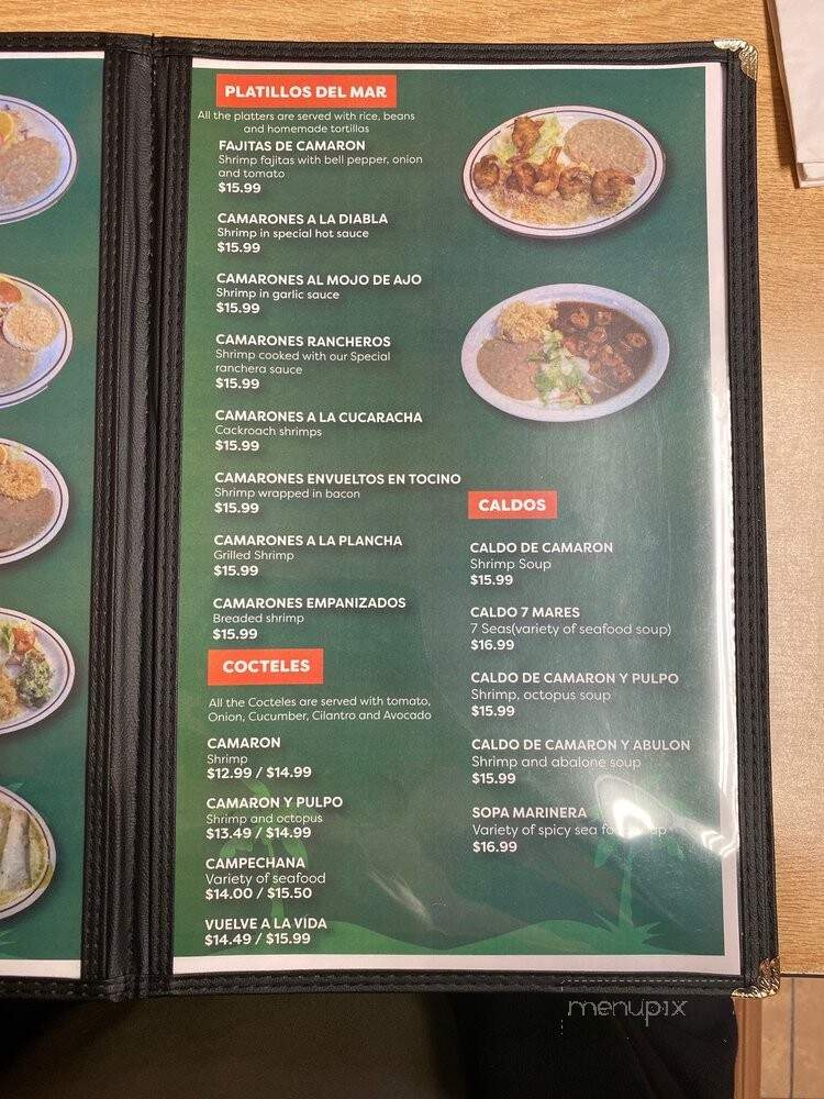 Mariscos El Palmar - Lompoc, CA menu_pic