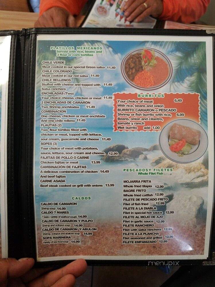 Mariscos El Palmar - Lompoc, CA menu_pic