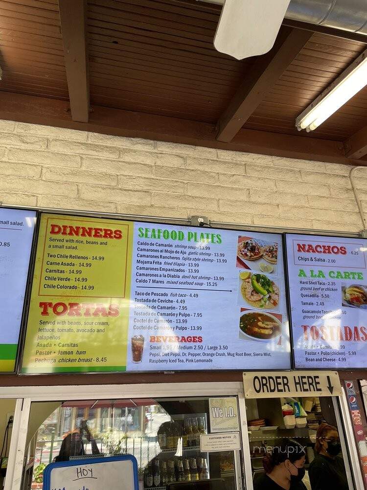 La Terraza - Santa Paula, CA menu_pic