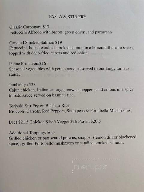 The FloatHouse Patio & Grill - Ucluelet, BC menu_pic