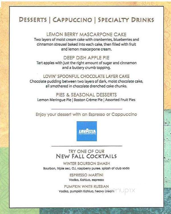 Sakonnet River Grille - Tiverton, RI menu_pic