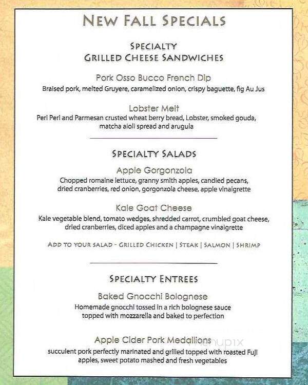 Sakonnet River Grille - Tiverton, RI menu_pic