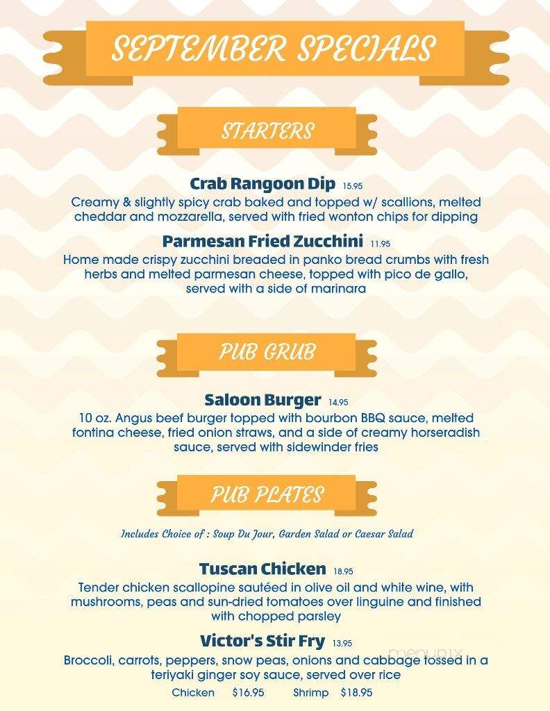 The West End - Quakertown, PA menu_pic