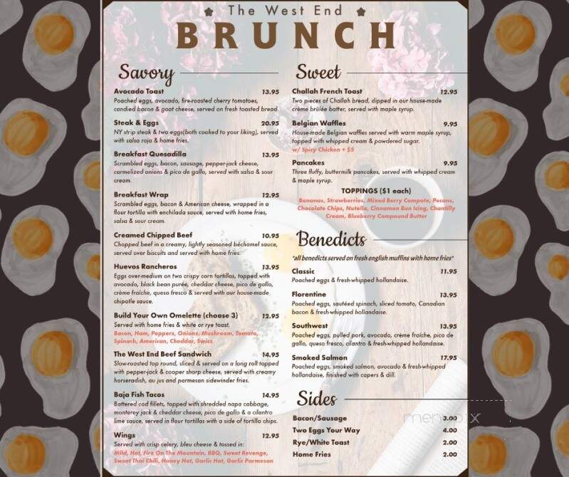 The West End - Quakertown, PA menu_pic