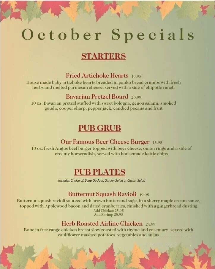 The West End - Quakertown, PA menu_pic