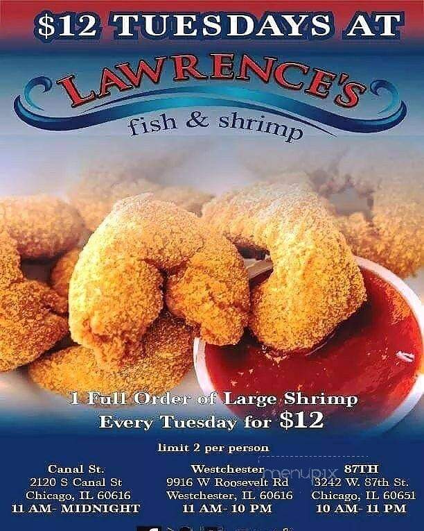 Lawrence's Fish & Shrimp - Westchester, IL menu_pic